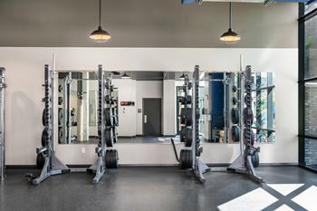 Onsite fitness center featuring state-of-the-art equipment
